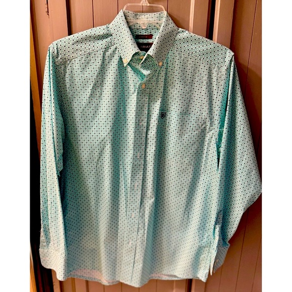 Ariat Other - Ariat Men's Stretch Long Sleeve Button Down Shirt Geometric Print Medium